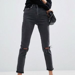 ASOS high waist slim mom jeans